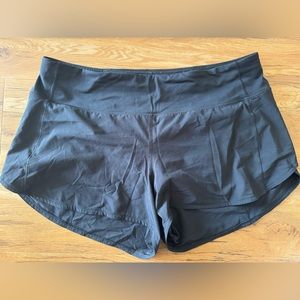 Women's Lululemon Speed Up MR Short 4" Lined Black Sz 12